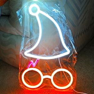 Neon Harry Potter and Hat Neon Light,  Light To Dark Switch